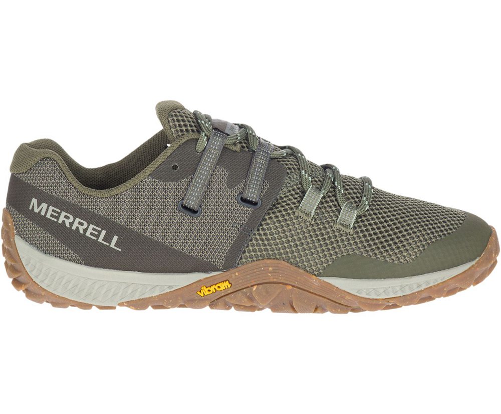 Merrell Sneakers Olive - Trail Glove 6 - Womens 02CJNISBU